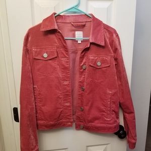 Lauren Conrad Pink Velvet Blazer